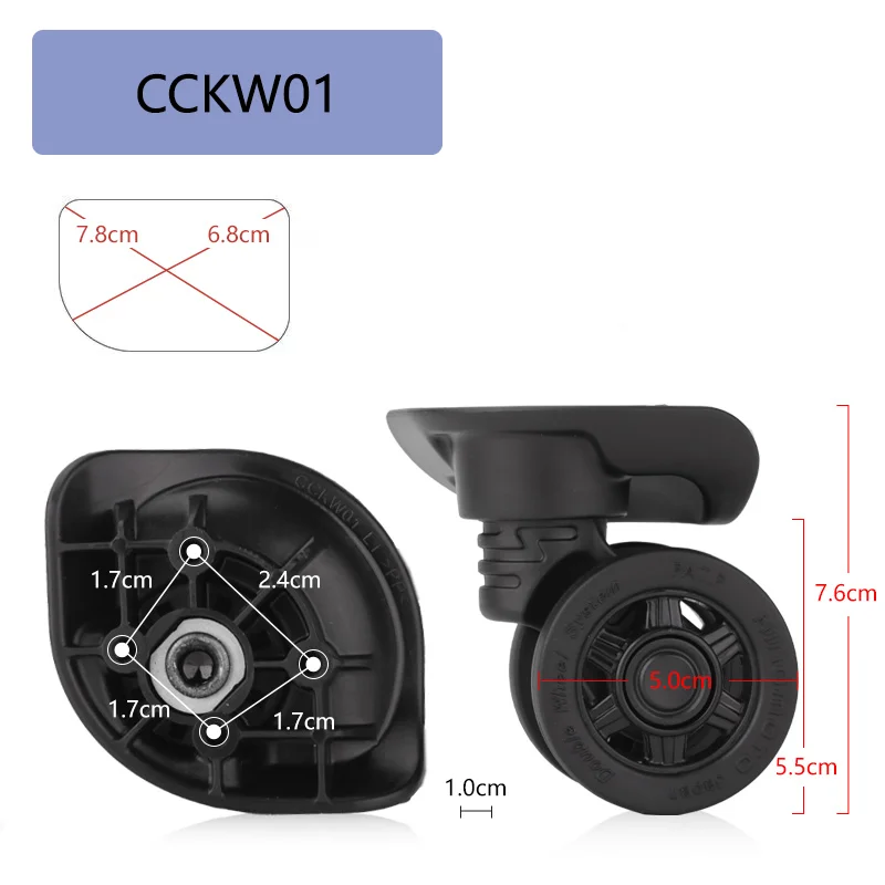 convient pour hinomoto cckw01 valise roue universelle bagages accessoires pièces de rechange pour chariots roue remplacement réparation