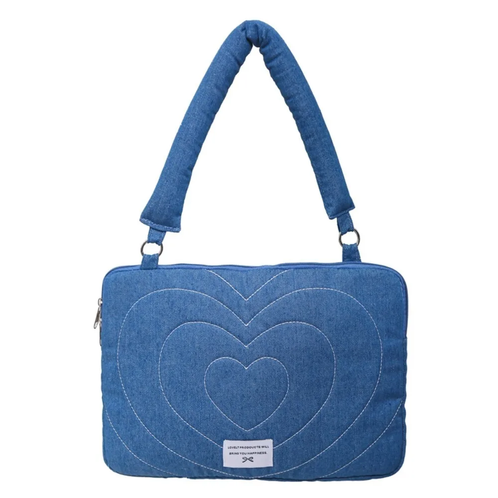 sac d'ordinateur moderne à la mode, pochette antichoc brodée avec nœud papillon pour ordinateur portable 14 pouces, étui de transport souple pour tablette business