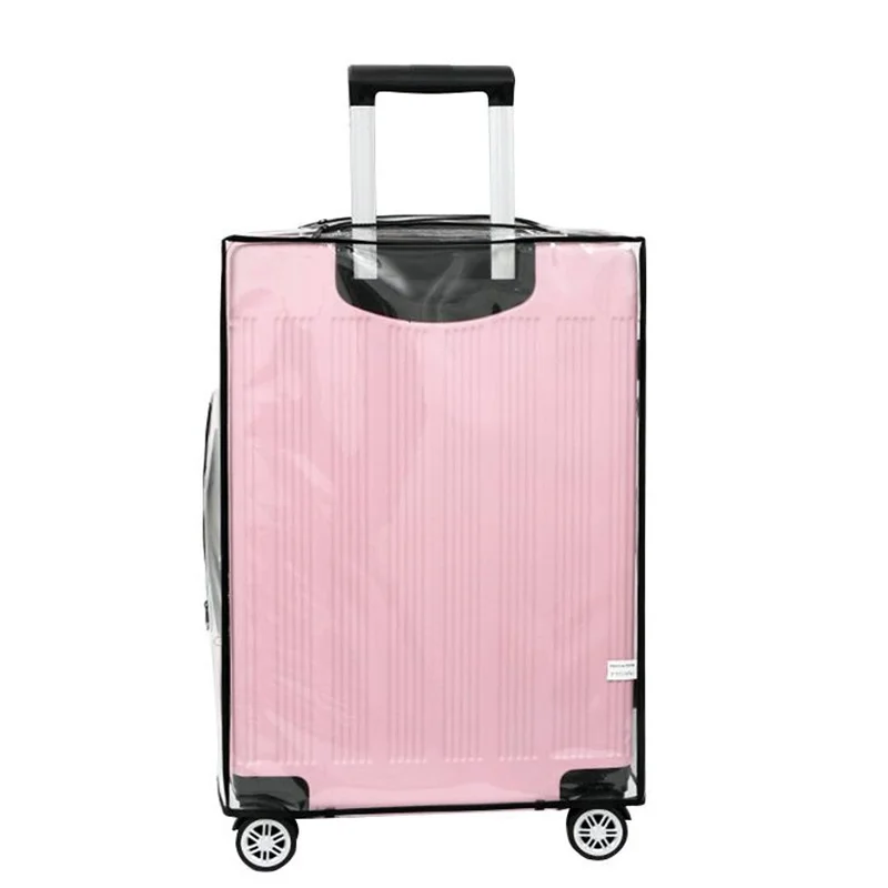 housse de protection transparente pour bagages de voyage, housses de valise étanches, anti poussière, fermeture éclair, pour valise de 20 à 20 pouces 2