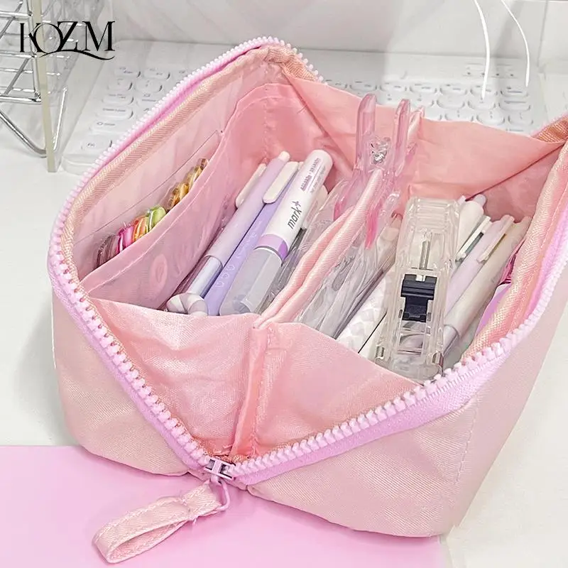 Sac à Crayons de Grande Capacité, Esthétique, École, Grande Poudres, Mignon, Support de Papeterie, Étui à Stylos pour Enfants, Fournitures Scolaires pour Étudiants