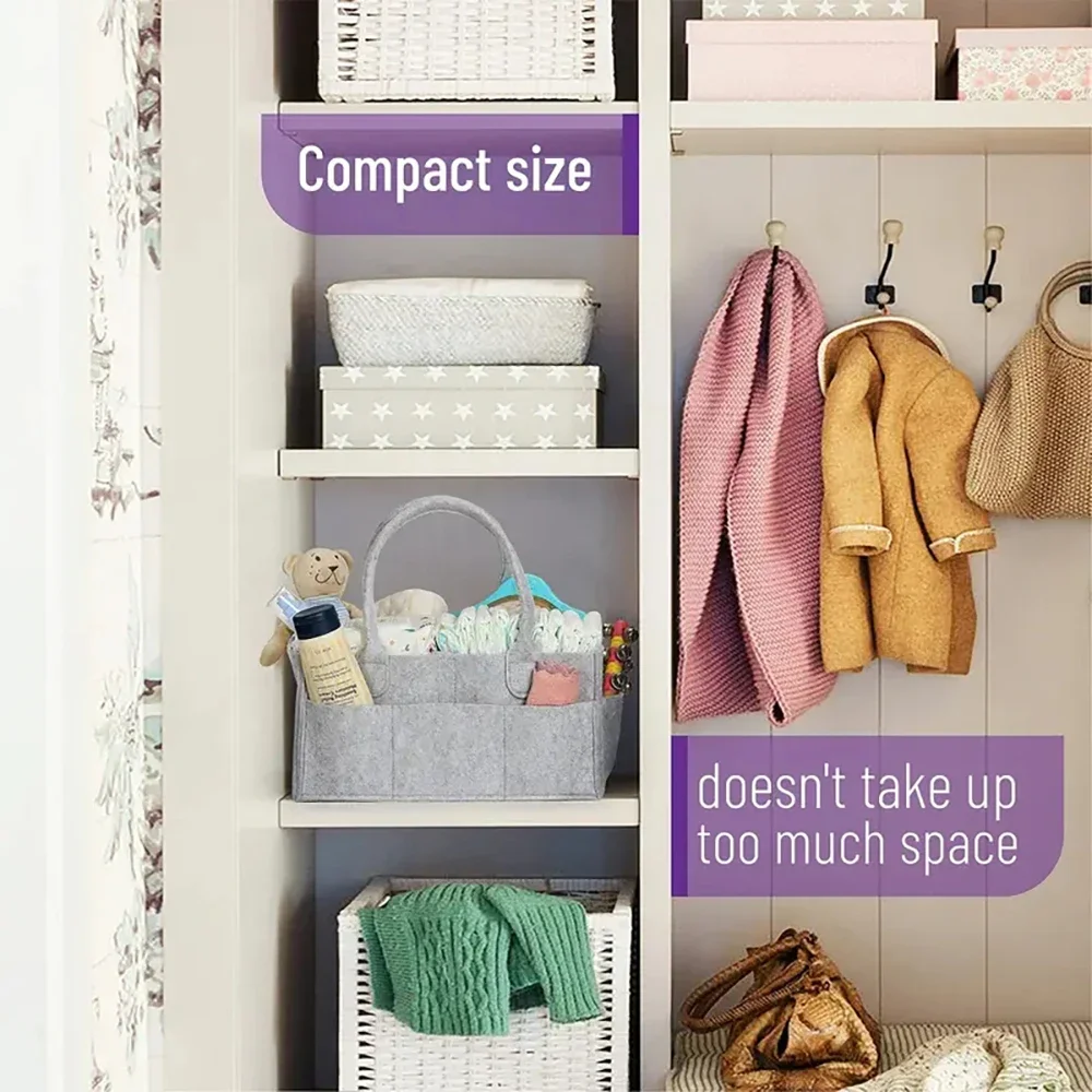 sac à couches pour bébé, sac de support portable, table de changement et boîte de rangement des essentiels de pépinière de voiture