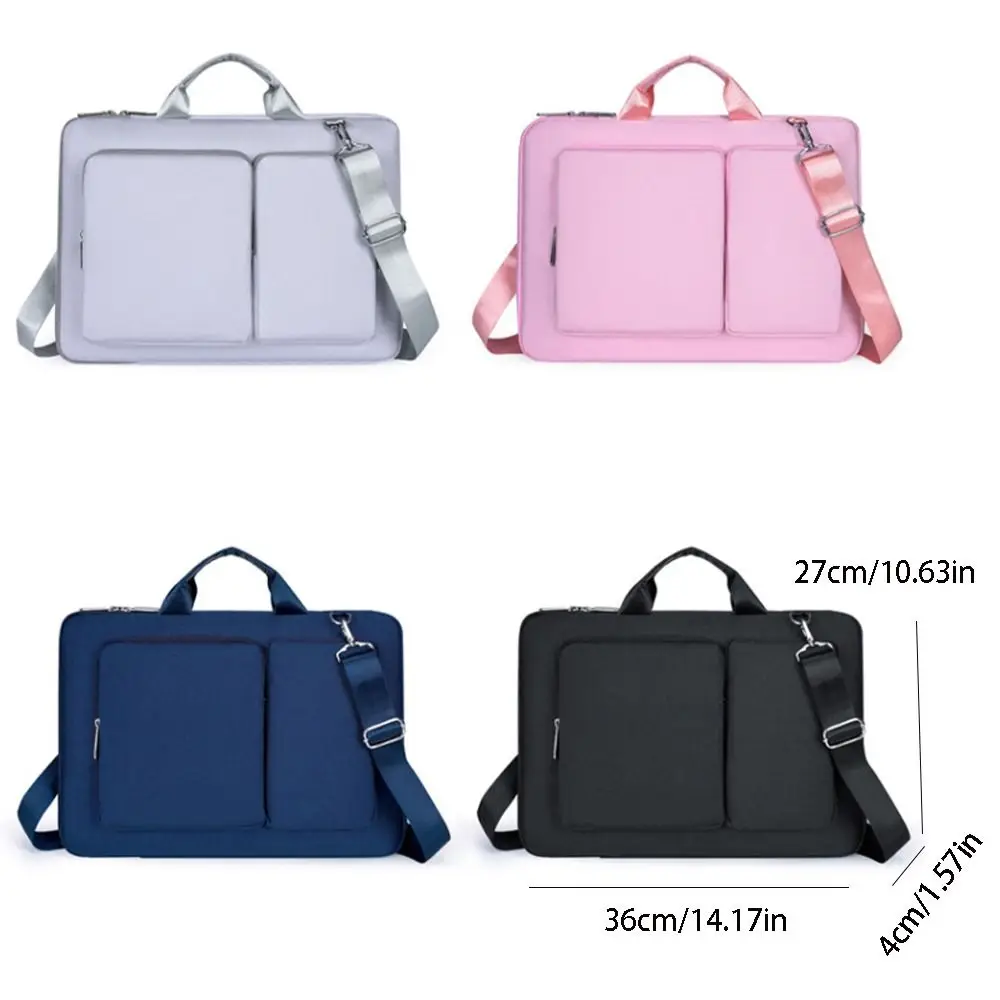 sac à main portable léger pour ordinateur portable, étui résistant à l'usure, porte documents antichoc, sac messager à bandoulière de voyage