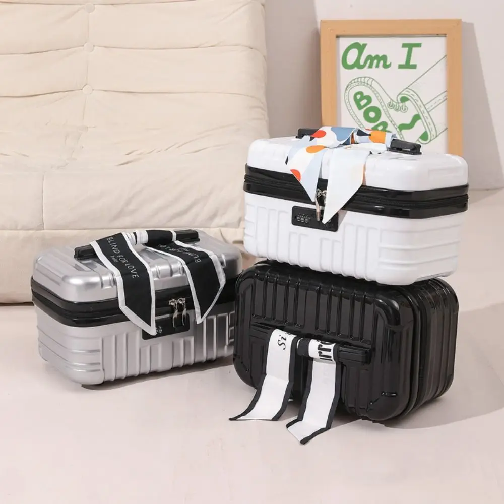 facile à transporter 17 pouces trousse à cosmétiques portable à la mode mini sac à bagages étanche durable sac de rangement de toilette valise