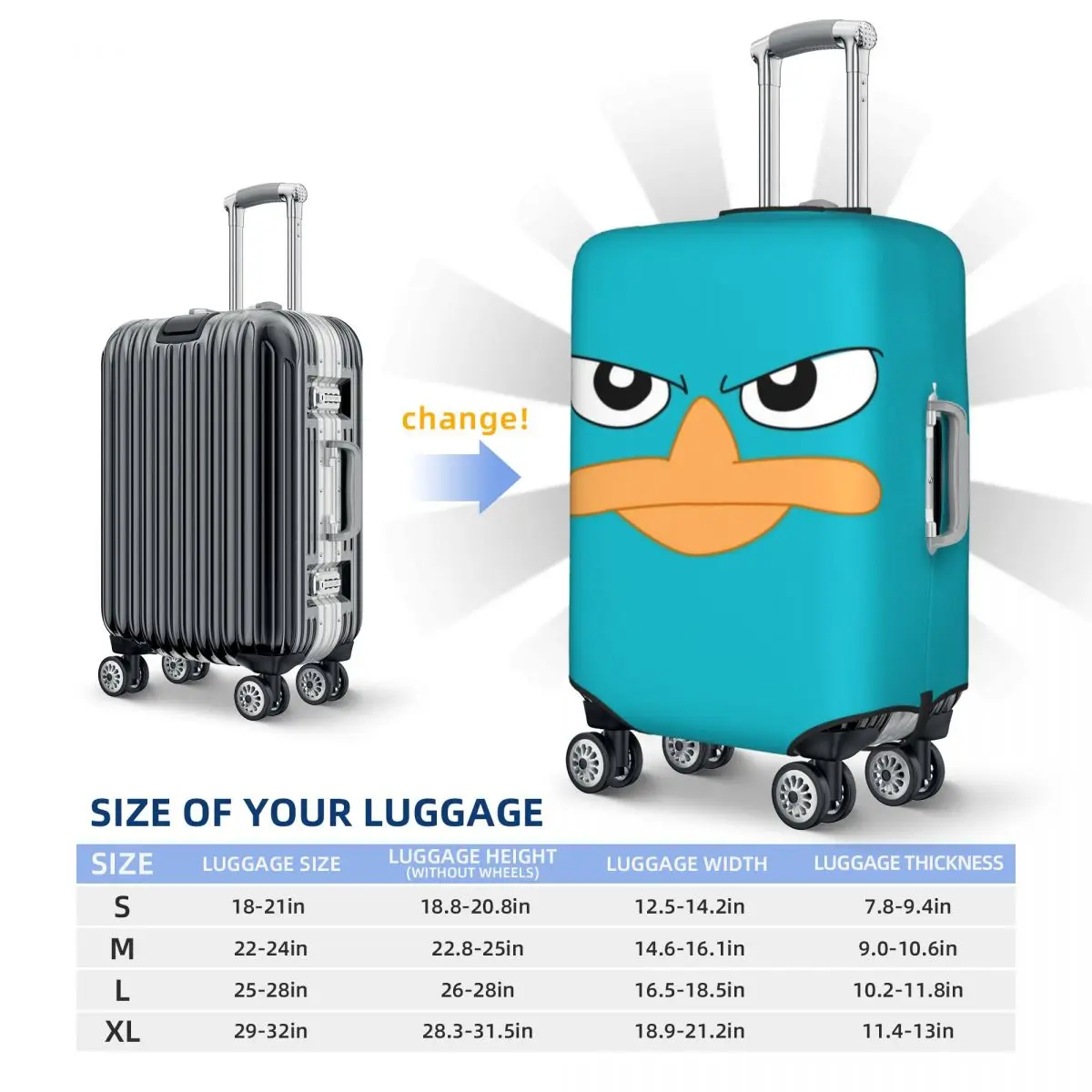 plate forme pratique pour la protection des bagages, fournitures de voyage, housse de valise, agent p, demande