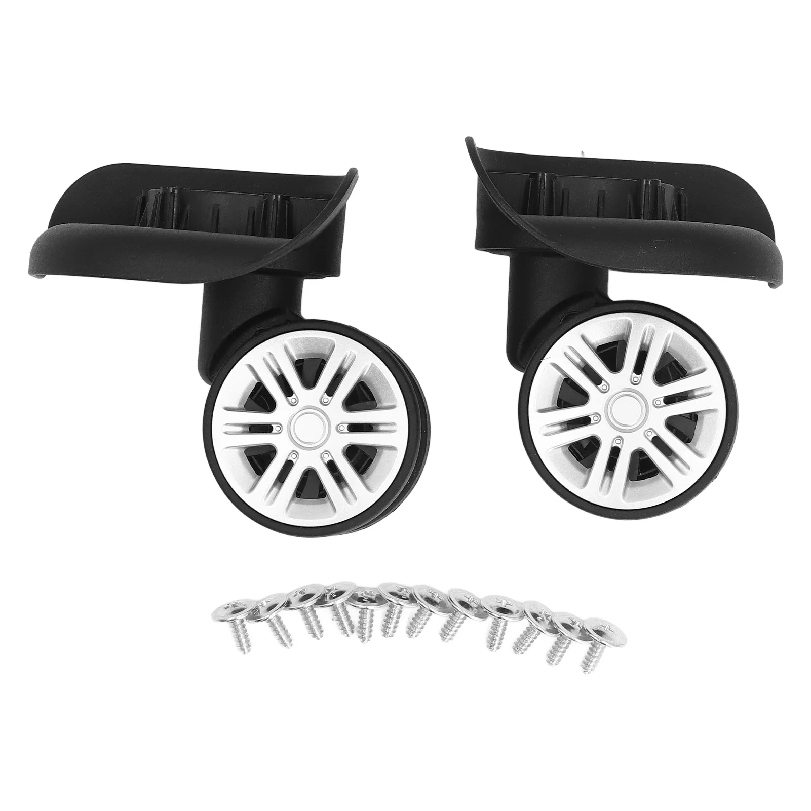 1 paire de roues de valise à bagages, roulettes de coffre, pièce de rechange de remplacement pour valise à bagages, chariot de valise de voyage