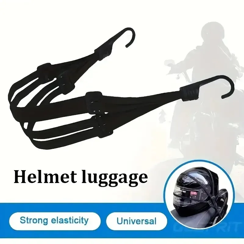 valise élastique pour moto avec crochet de sécurité, casque polyvalent, maille, transport d'équipement, durable et élégant, 03/voyage, 1 pièce