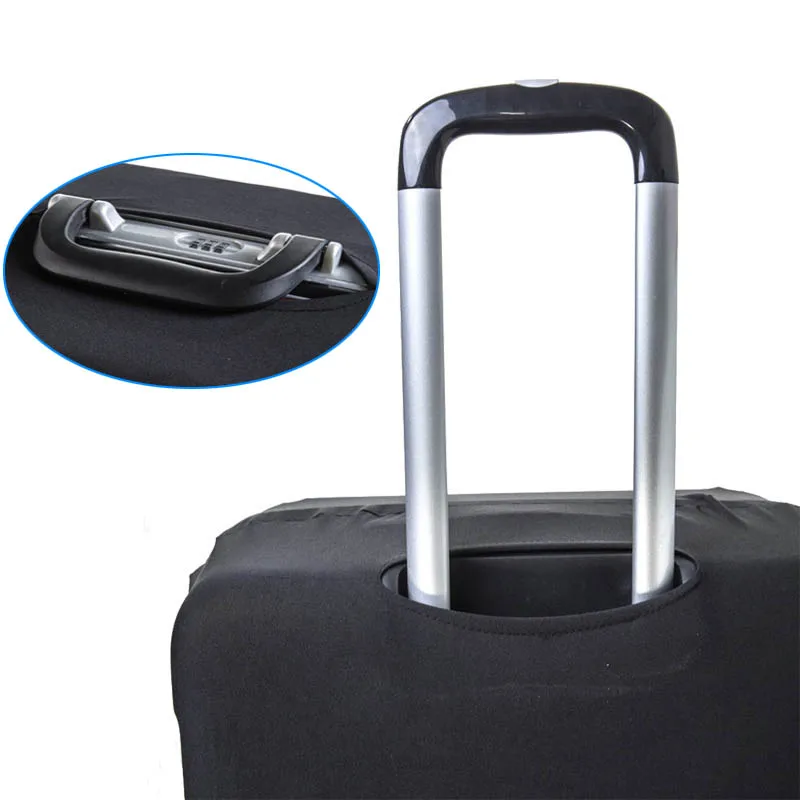 housse de protection pour bagages en tissu extensible, étui anti poussière pour bagages, adapté à la valise de 18 à 32 pouces, organisateur de voyage