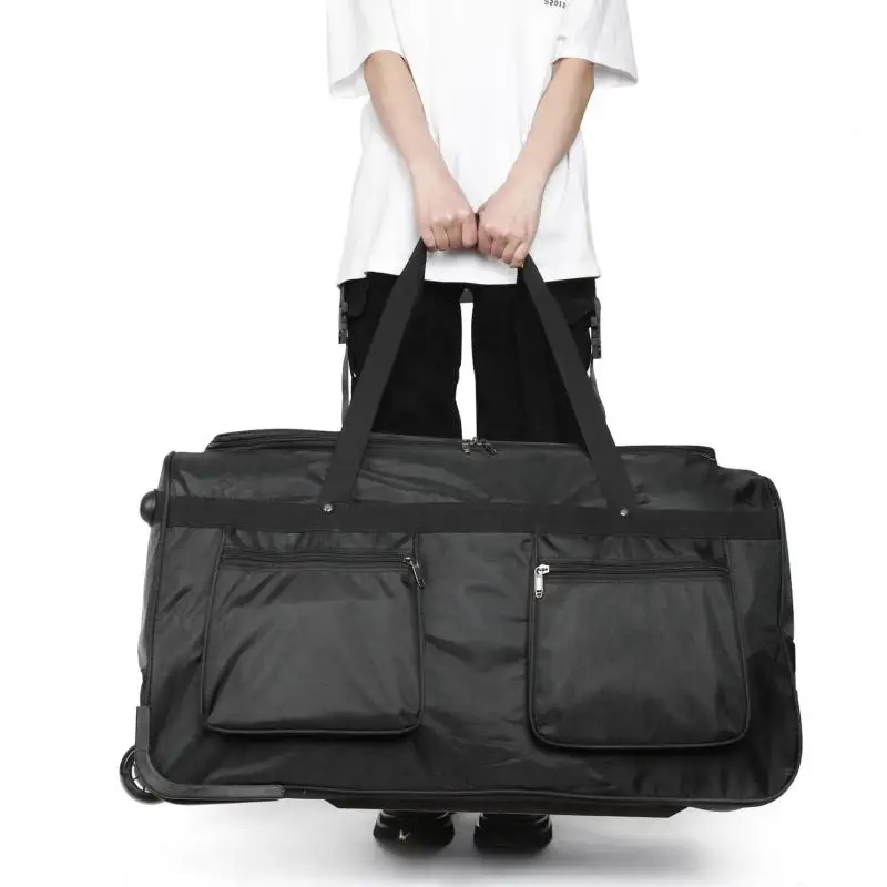 sacs à roulettes oxford de grande capacité, valise de voyage à roulettes, sac polochon étanche, valise à roulettes, 150l