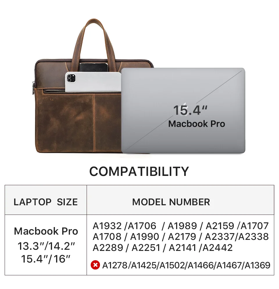 sac à main en cuir 100% véritable pour hommes, porte documents pour ordinateur portable, sacoche décontractée de grande capacité pour macbook pro 13 14 15 16