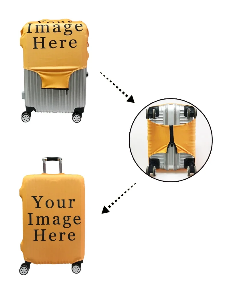 housse de protection pour valise à motif de ballons d'air chaud, housse étanche à la poussière, boîte à tige de traction unisexe, housse de protection élastique pour bagages