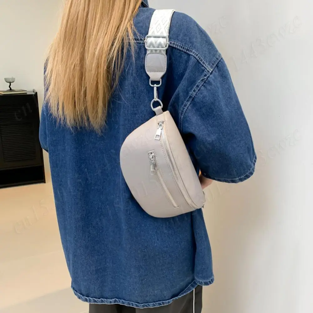 sac à bandoulière élégant pour femmes, sac de poitrine vintage, sac à bandoulière simple multi poches, sac à bandoulière de mode, sac de voyage en plein air