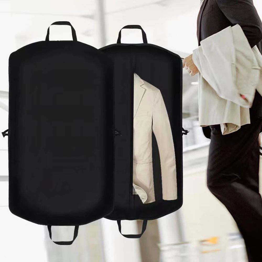 sac de costume pour vêtements, pour voyage et rangement, avec fermeture éclair et poignées de transport, costumes, robes de smoking, manteaux, protection contre la poussière
