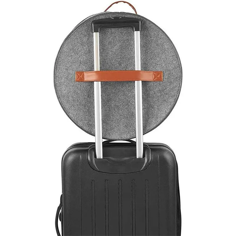 boîte de rangement de grande capacité avec couvercle à fermeture éclair, bacs de rangement multifonctions pour chapeaux, étui de voyage pour vêtements, e27