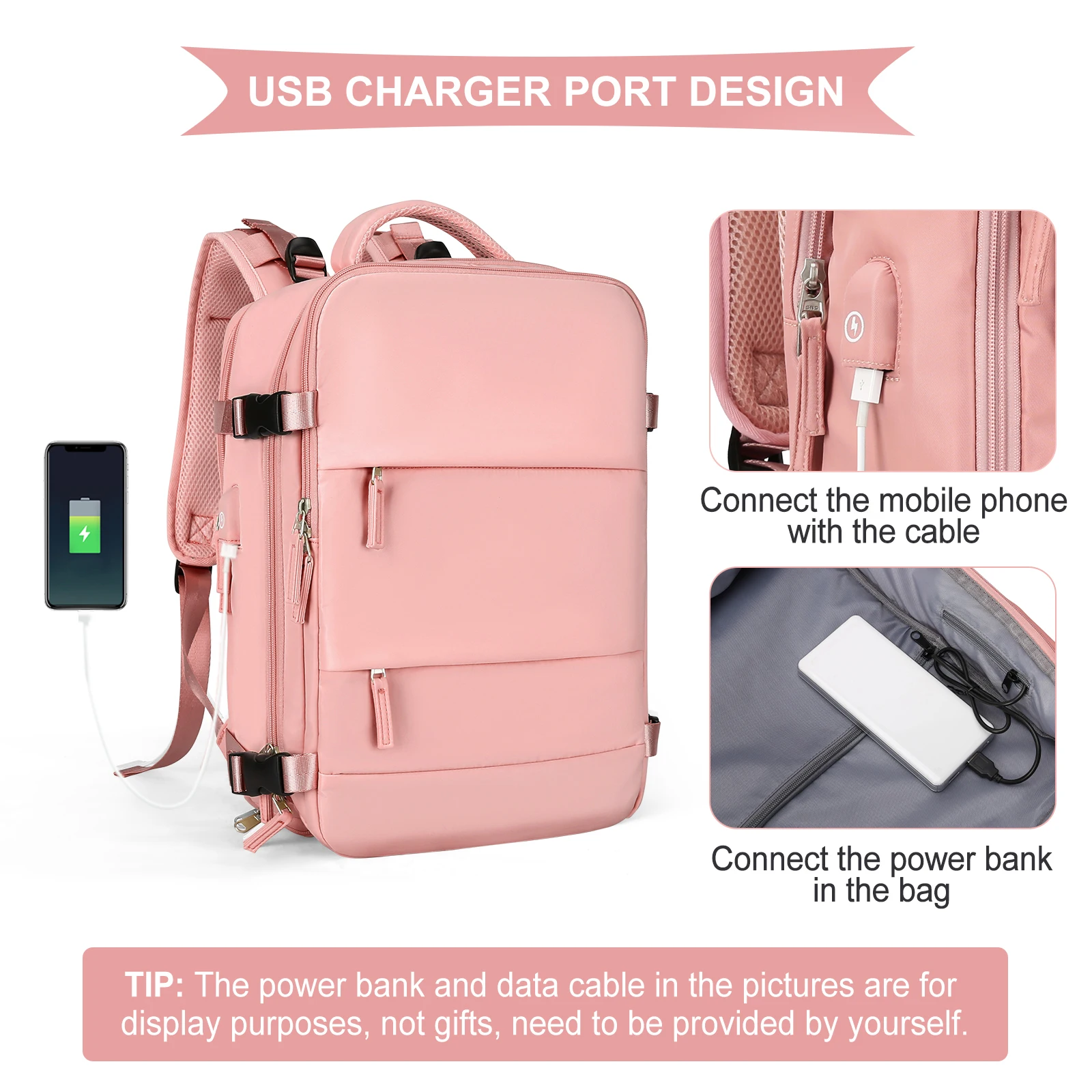 sac à dos de voyage de mode wizzair cabine sac à dos 40x30x20 avion, grande capacité sac décontracté étanche valise sacs à dos d'ordinateur portable