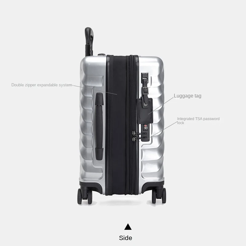 valises de voyage extensibles de 20 pouces, boîtier de chariot pour pc avec roues, bagages roulants, sac pour ordinateur portable d'embarquement d'affaires, bagage à main
