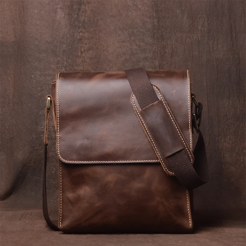 Sac en cuir fait à la main pour homme, sacoche décontractée, sac initié, design vintage, sac à bandoulière, sac de téléphone en cuir, haute qualité, 03