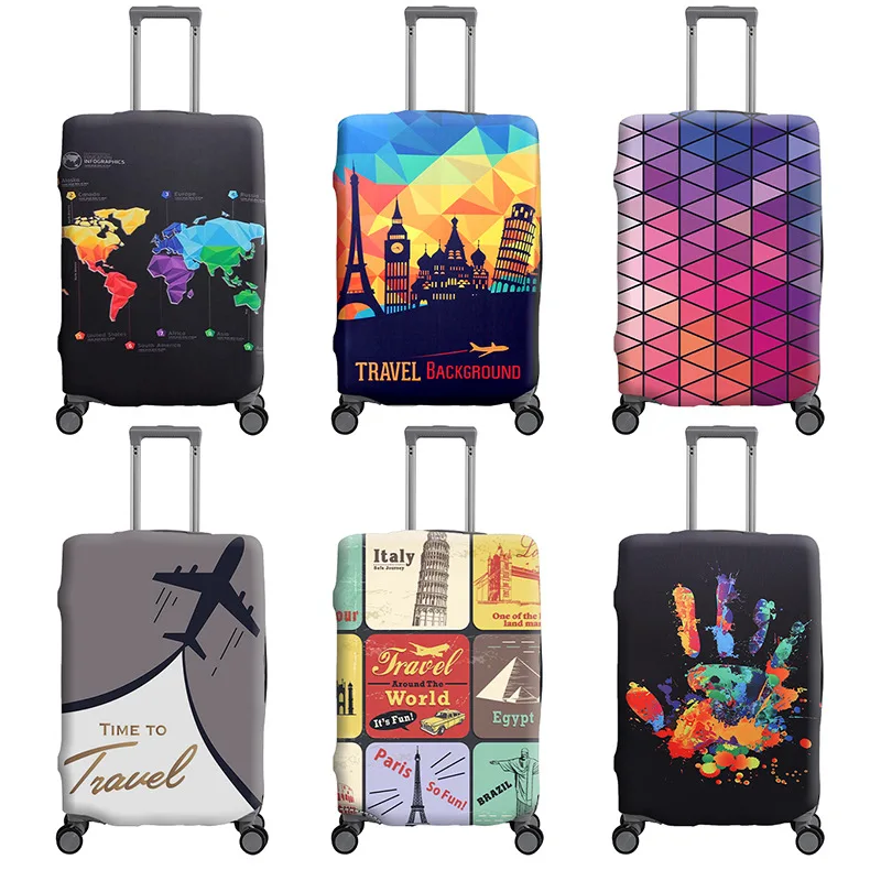 housse de protection épaisse pour bagages de voyage, housse anti-poussière avec extracteur, coque extérieure de valise en cuir résistante à l'usure