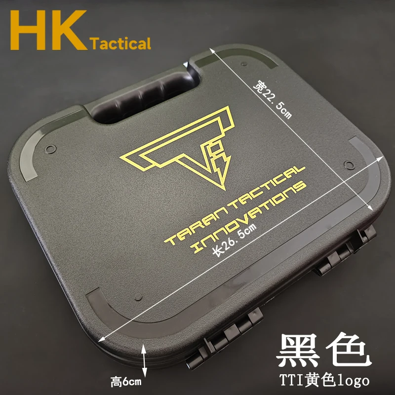 valise à pistolet tactique abs, boîte de transport de rangement de sécurité pour accessoires de pistolet de chasse kublai, étui rigide de rangement de sécurité