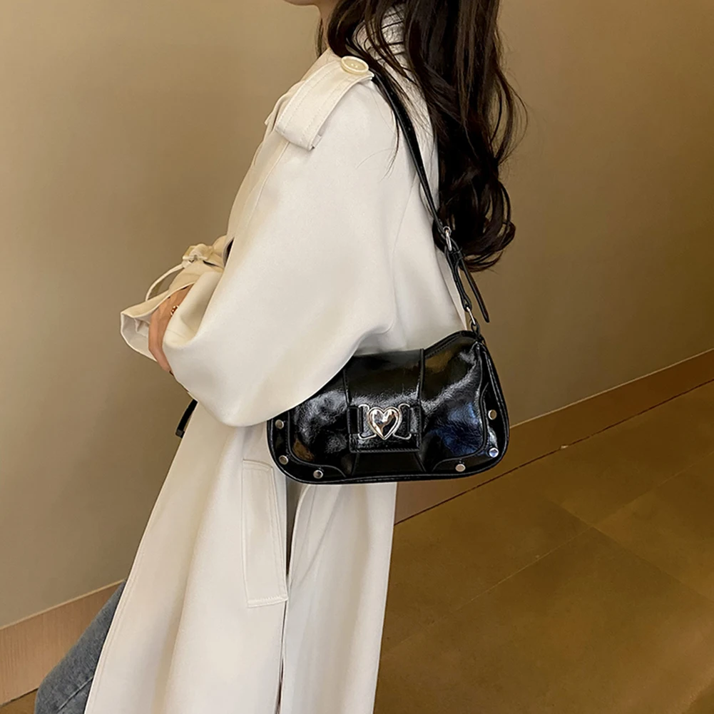 sacs à main de luxe sous les bras pour femmes, sacs à ati elles pour filles, sacs y2k, cuir pu, imperméables, design d'amour, épicé, initié, 2023