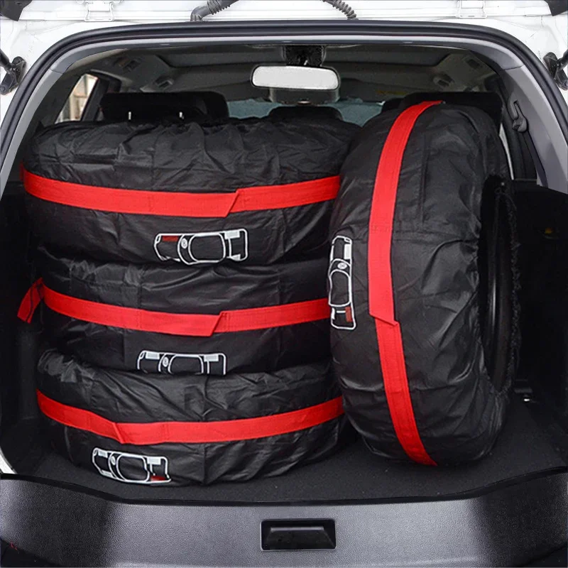 sacs de rangement de pneus, anti poussière, étanche, s/l, housse universelle de rechange pour voiture, protection de roue de véhicule en polyester, sacs de roue portables
