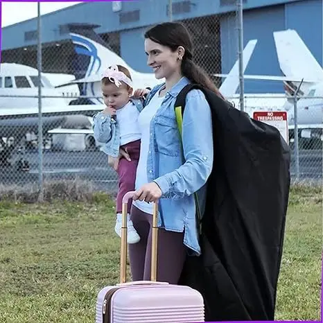sac de voyage pour poussette de bébé, avec ceinture d'épaule, sac à poussière universel, organisateur de chariots de maternelle, accessoires, sacs de berceaux de marcheur