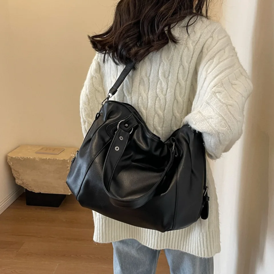 sac à main hobo femme grande capacité sacs à bandoulière grand style sac fourre tout décontracté dames a4 sacs à bandoulière en cuir souple sac d'affaires