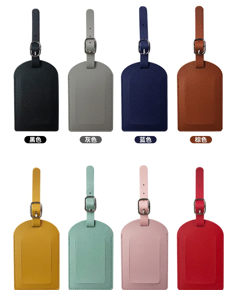 Étiquette de bagage légère en cuir pu souple, carte d'embarquement, étiquette de valise, document de voyage, avion, accessoires de voyage
