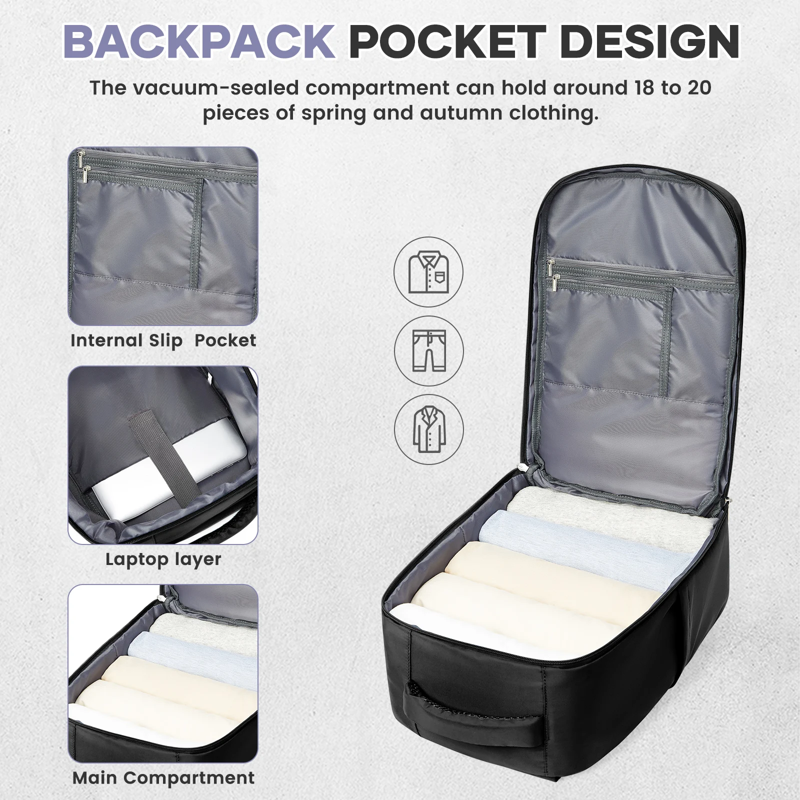 sac à dos de voyage pour cabine d'avion 40x20x25, sac à dos pour hommes et femmes, sac à dos d'université portable, sac à dos pour ordinateur portable, sac à dos pour bagage à main