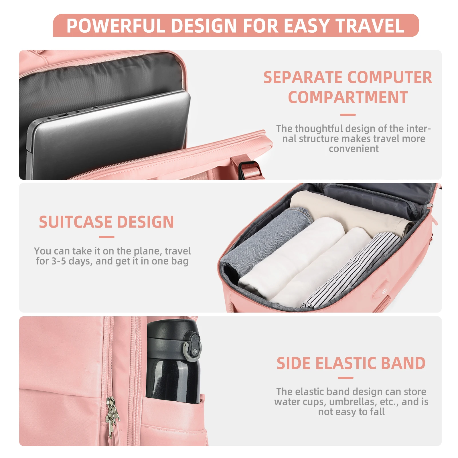 sac à dos de voyage de mode wizzair cabine sac à dos 40x30x20 avion, grande capacité sac décontracté étanche valise sacs à dos d'ordinateur portable