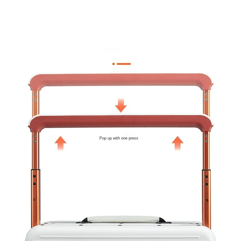 valise de voyage à roulettes, cadre en aluminium de grande capacité, 20 pouces, bagages de cabine