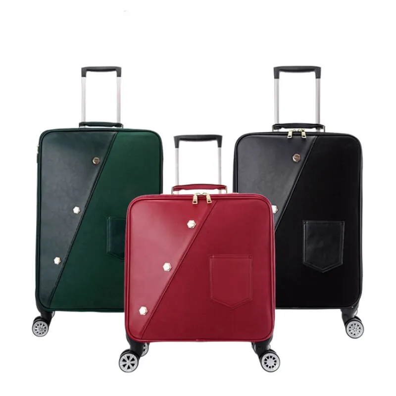 valise à bagages de mariage pour femmes, chariot à main avec roulettes, sac de voyage léger pour les voyages aériens, les voyages d'affaires