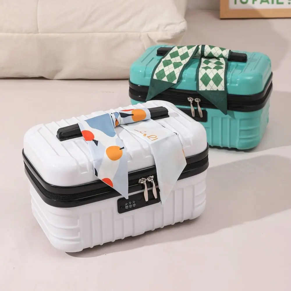 trousse à cosmétiques de 17 pouces, facile à transporter, sac de rangement de toilette portable de grande capacité, sac de maquillage étanche et durable, valise