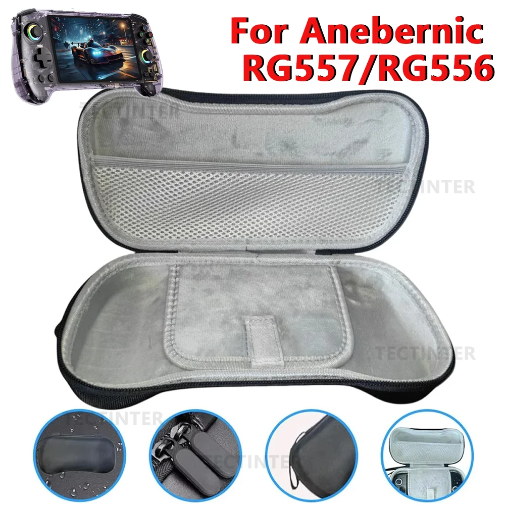 Grand étui de transport Portable pour Console Portable Anbernic RG557/RG556, sac de rangement antichoc, boîte pour accessoires RG557/RG556