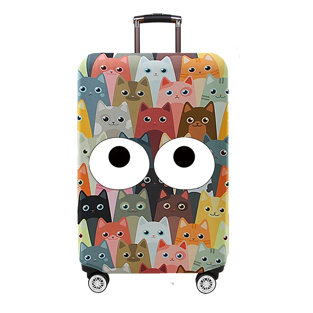 housse de protection pour valise de voyage, housse de protection pour bagages, impression mignonne, adaptée aux valises de 18 à 28 pouces