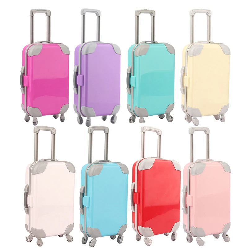 boîte de rangement de vêtements de bébé reborn, valise d'accessoires de beurre, adaptée aux poupées américaines de 18 pouces, 43cm, cadeau de jouet