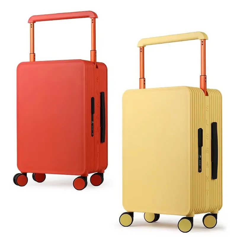 valise à poignée large pour hommes et femmes, bagage à roulettes, roues tournantes, sac de voyage, cabine, mot de passe, bagages à roulettes, haute qualité, 20/24 pouces
