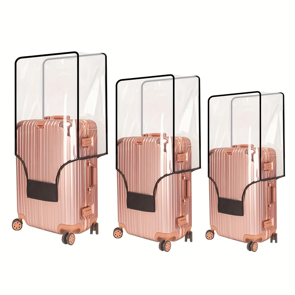 housse de protection transparente pour valise, imperméable, antichoc, épaisse et durable, accessoire de voyage