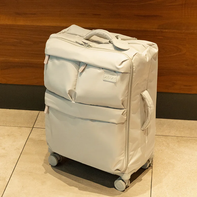 20/24 pouces nouveau bagage imperméable oxford tissu plusieurs poches valise ultra léger valises de voyage sac de cabine