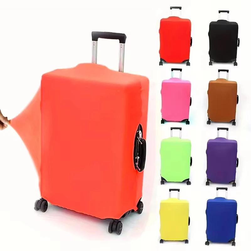housse de protection pour bagages en tissu extensible, étui anti-poussière pour bagages, adapté à la valise de 18 à 32 pouces, organisateur de voyage