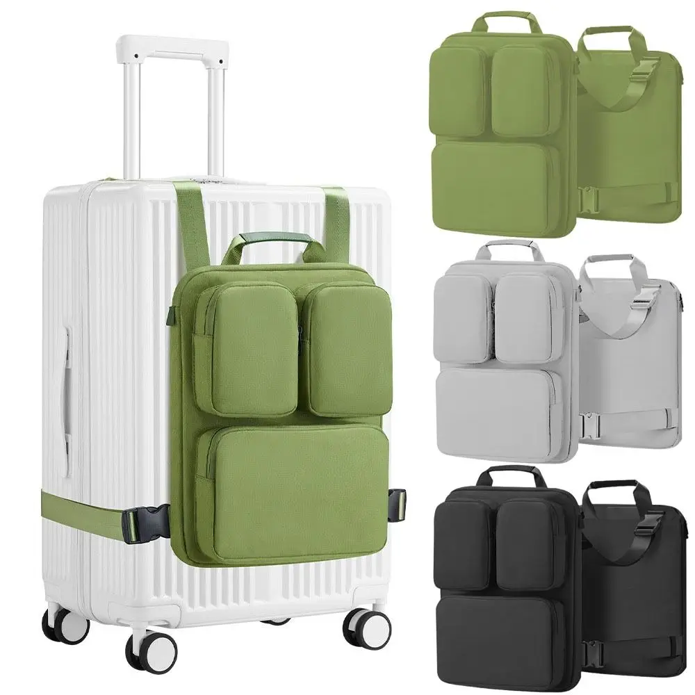 valise d'embarquement à bretelles réglables, sac suspendu, valise amovible, sac à main supplémentaire avec poignée en pu multifonctionnelle