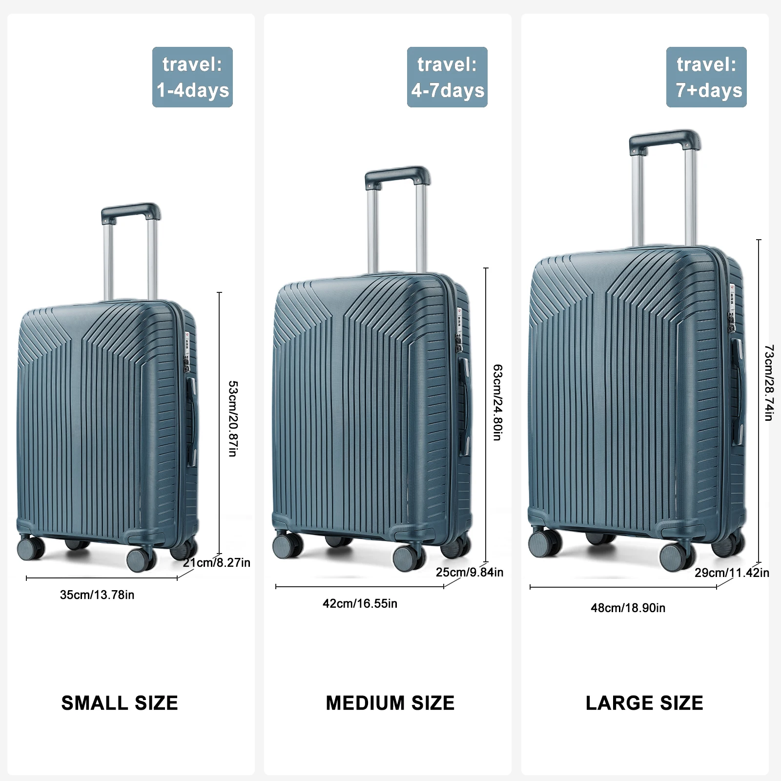 valise de voyage 2024 nouvelle grande capacité bagages roulants durable tsa valise cabine à main 20/24/28 pouces boîtier de chariot bagages
