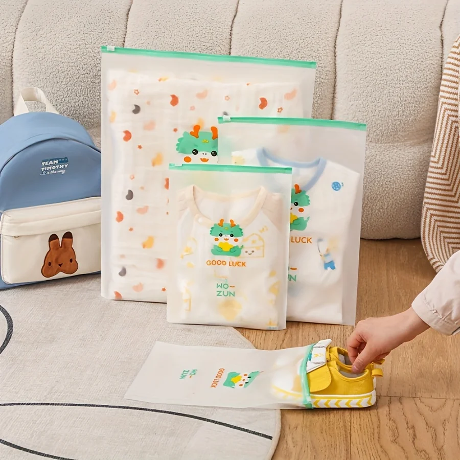 sacs de rangement pour chambre de bébé, 5 pièces, pour voyage, sacs de rangement pour urnies/vêtements, sacs de scellage pour vêtements, sacs pour valise et vêtements