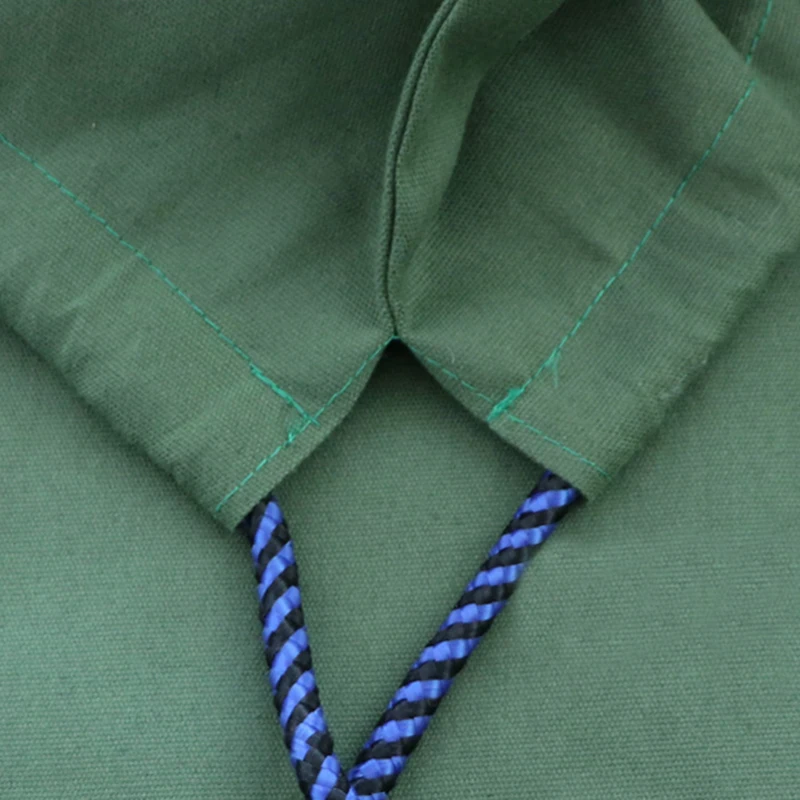 sacs à bagages mobiles, grands sacs à linge robustes en toile, vert blanc, épais, respirants, anti poussière, pochette de rangement à cordon