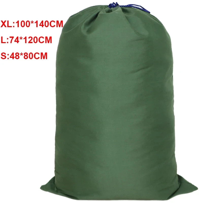sacs à bagages mobiles, grands sacs à linge robustes en toile, vert blanc, épais, respirants, anti poussière, pochette de rangement à cordon