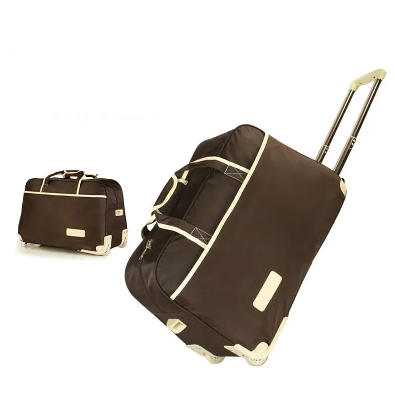 femmes sac de voyage sur roues bagages valise chariot haute qualité bagages valise à roulettes femme décontracté épaississement valise à roulettes