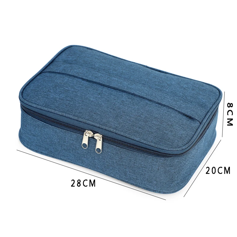 Boîte à lunch isotherme pour étudiants, sac fourre-tout, rectangulaire, plat