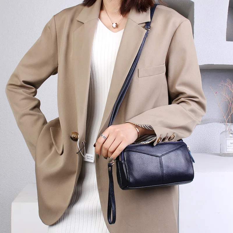 100% cuir véritable femmes sac à main de haute qualité peau de vache femme sac à bandoulière marque de luxe dames sacs à bandoulière nouvelle mode sac à main