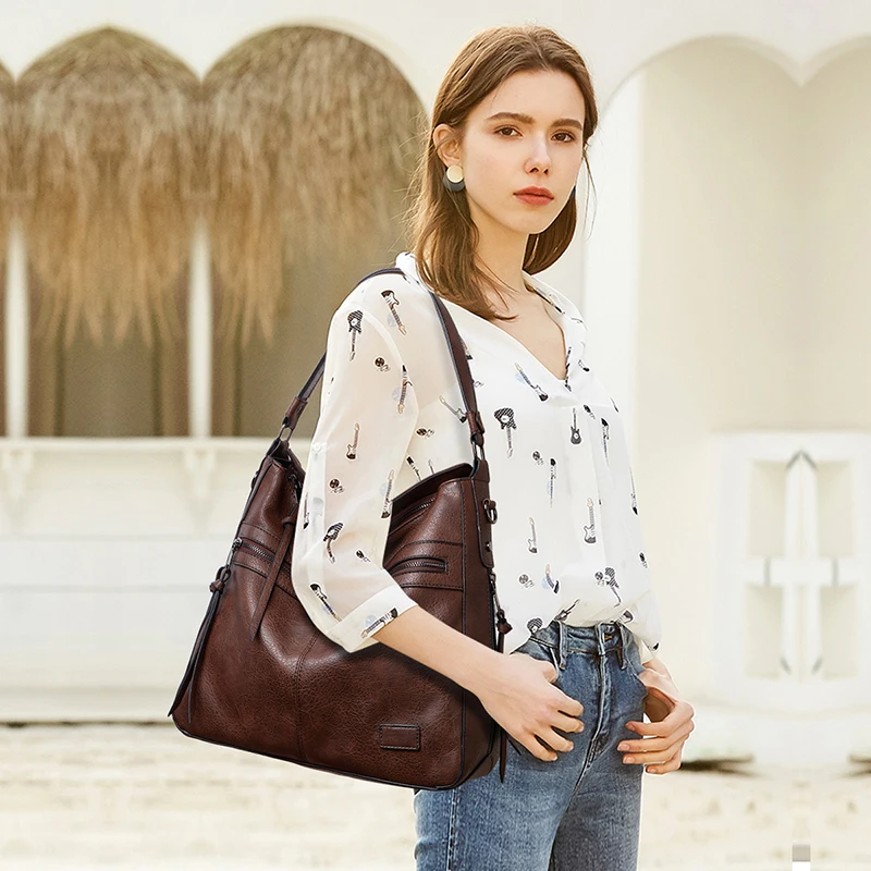 grand sac messager en cuir pour femme, sacs à main féminins, créateur de marque, initié, voyage, week end, extérieur, hiver