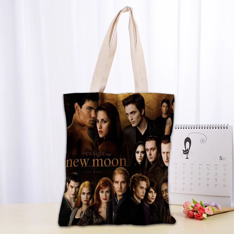 twilight tv sac fourre tout femmes toile tissu sacs eco réutilisable sacs à provisions voyage plage décontracté utile sac à bandoulière