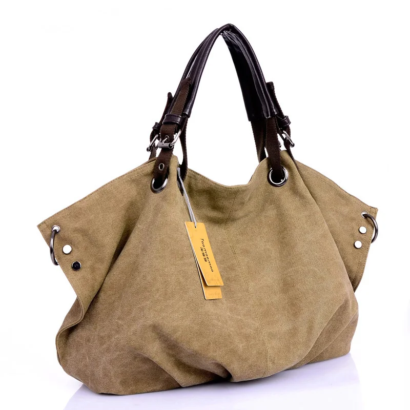 sacs à main en toile pour femmes, sacoches fourre tout pour dames, sacs à bandoulière à poignée supérieure